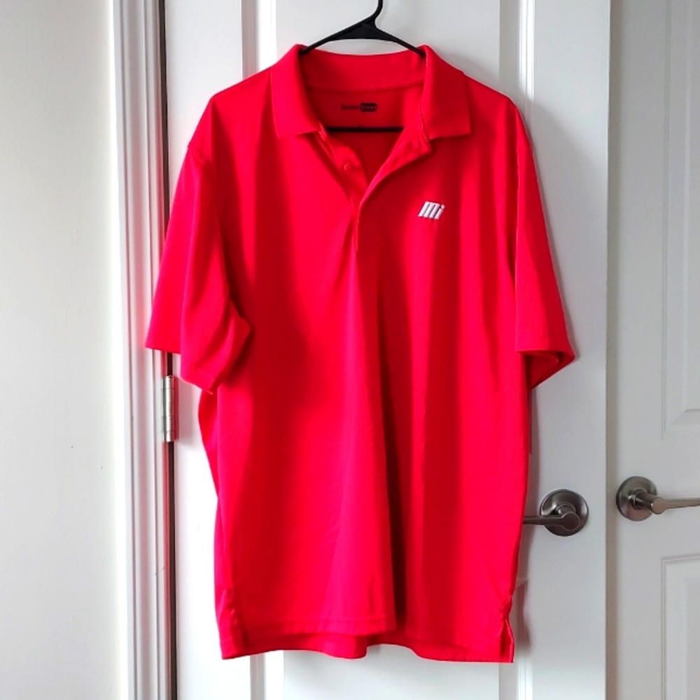 Corner Stone button-up short sleeve tee red xl